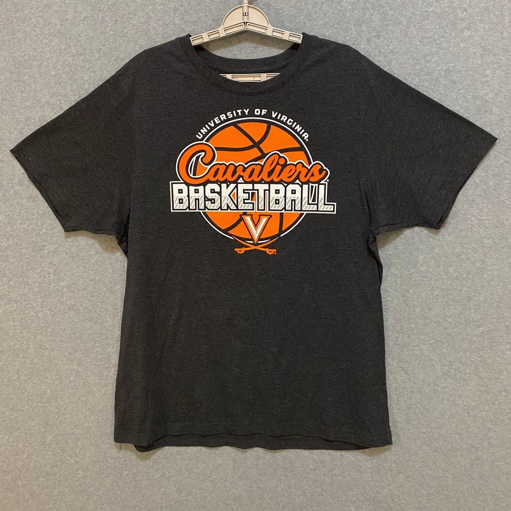 UVA Virginia Cavaliers Adult Unisex XL Basketball Short Sleeve Cotton Shirt